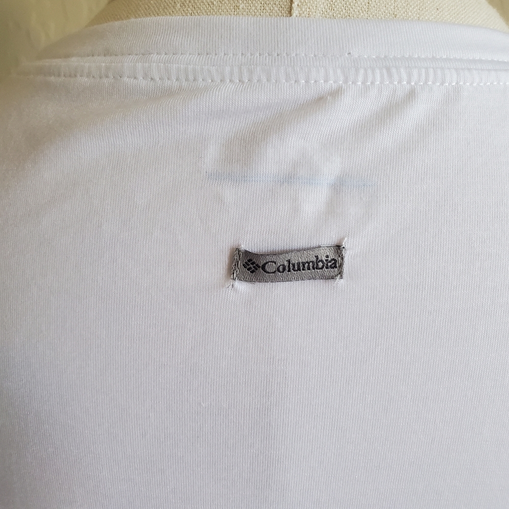 ⭐4/$20 Columbia Women's White Tank Top Medium - Picture 3 of 8